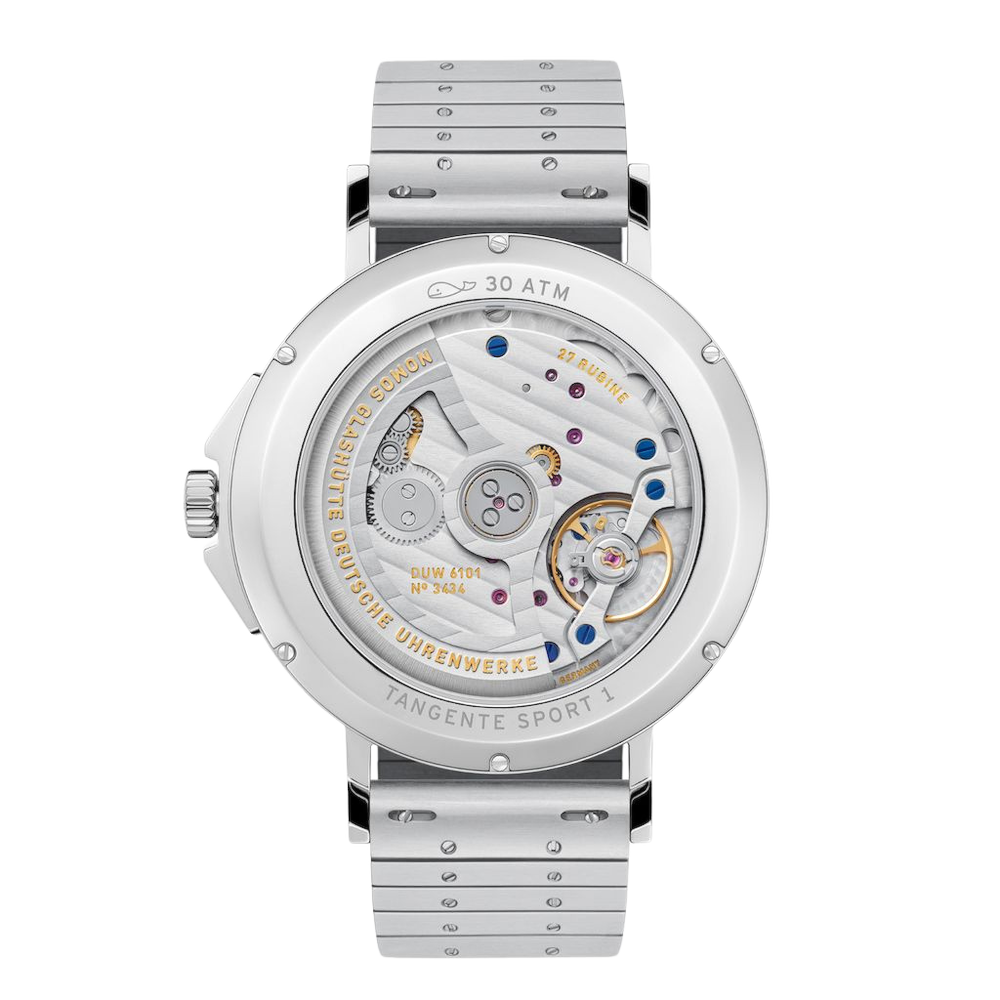 Nomos Glashütte Tangente Sport Neomatik 42 Datario Blu Nero