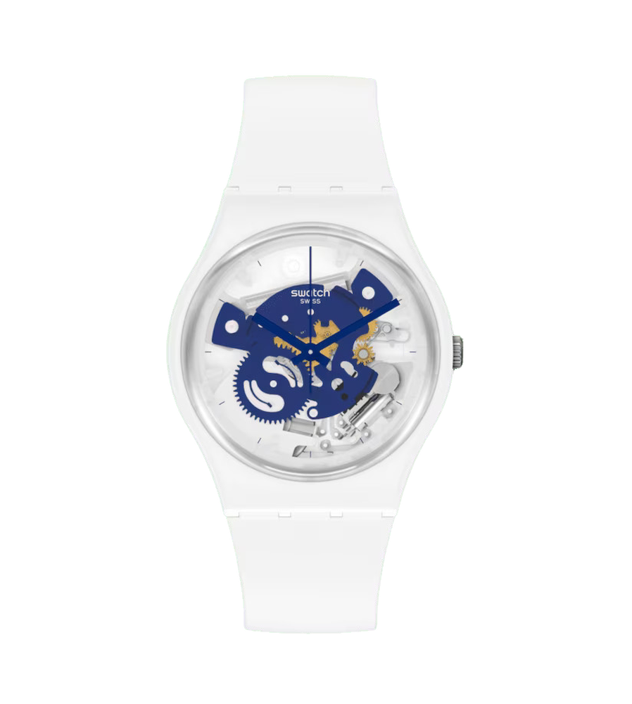 Swatch Bioceramic Time To Blue Small Ref. SO31W103