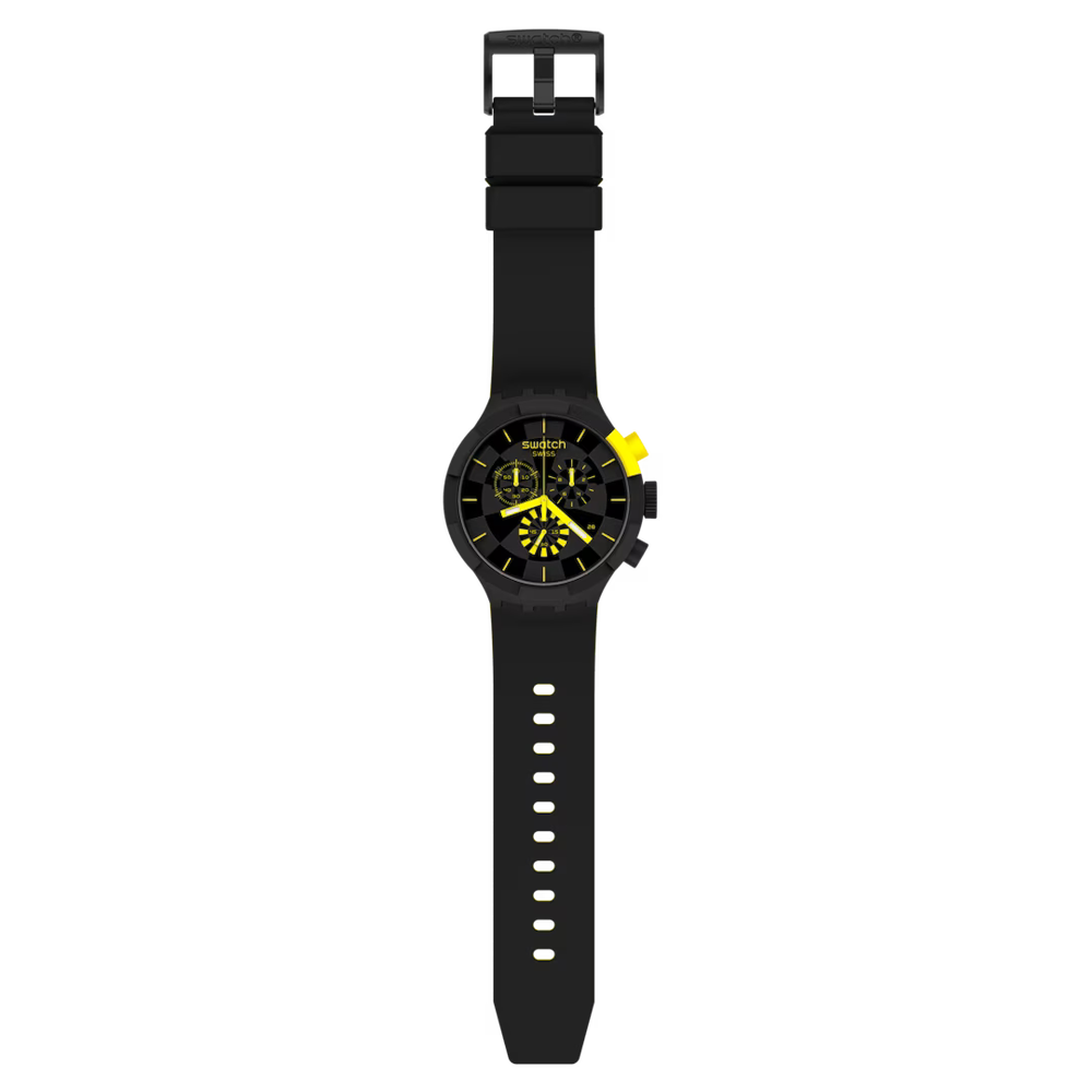 Swatch Big Bold Checkpoint Yellow