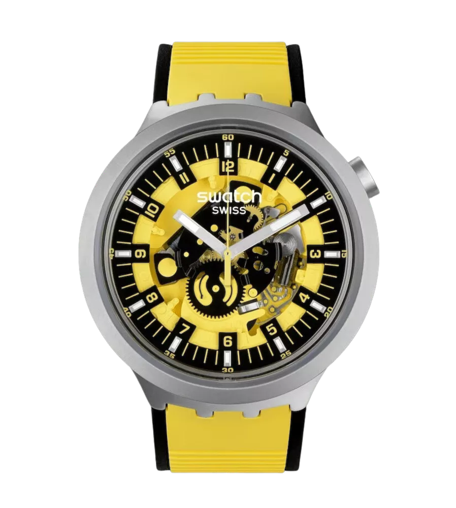 美品　Swatch ボールド・イエロー SB07S109　クォーツ　腕時計 Swatch Bolden Yellow ref. SB07S109 - Tomasini Francia