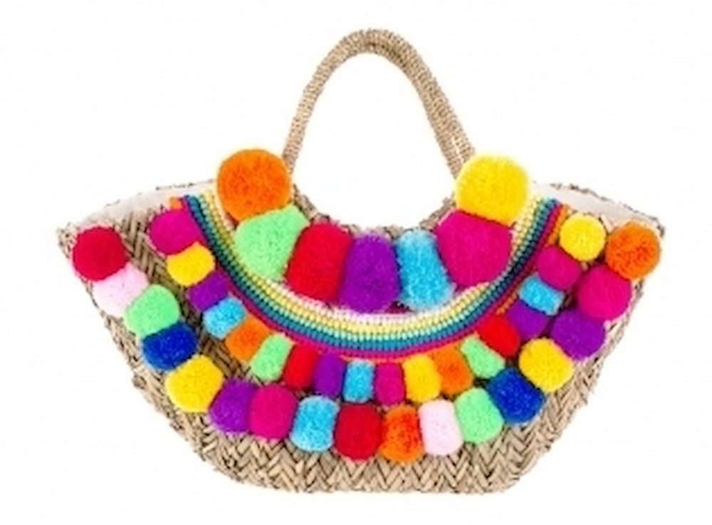 Borsa Con Pom Pom Blanc Mariclò Ref. A24986