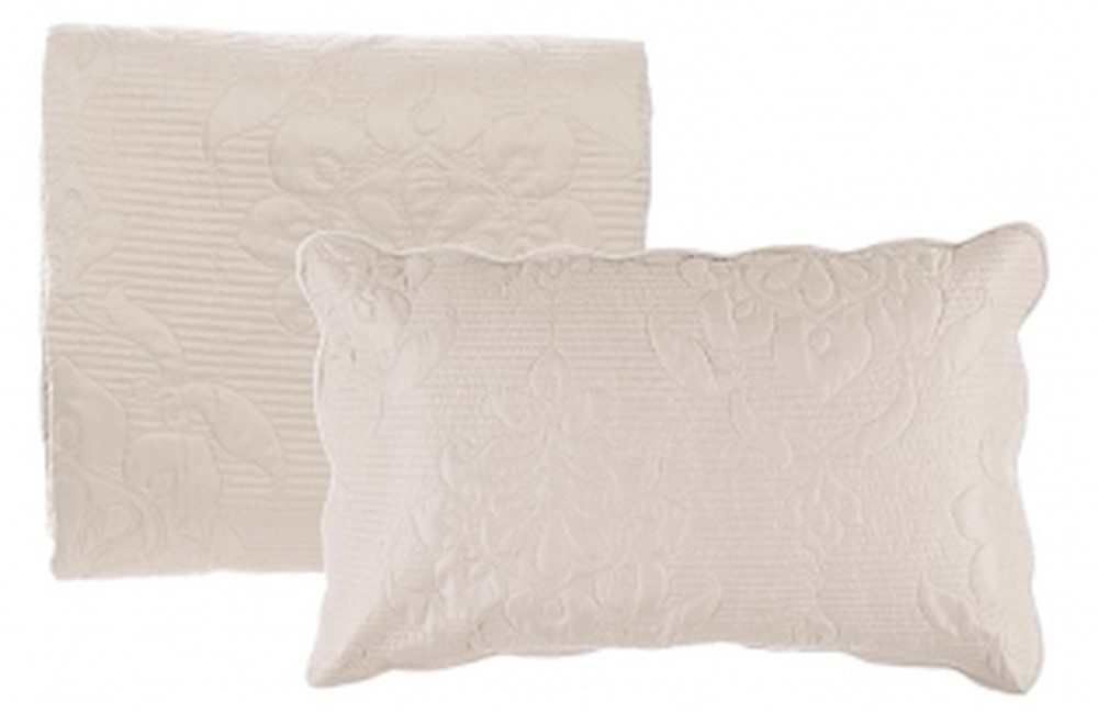 Set Boutis Matrimoniale Con 2 Copriguanciali Blanc Mariclò Ref. A2480399BG