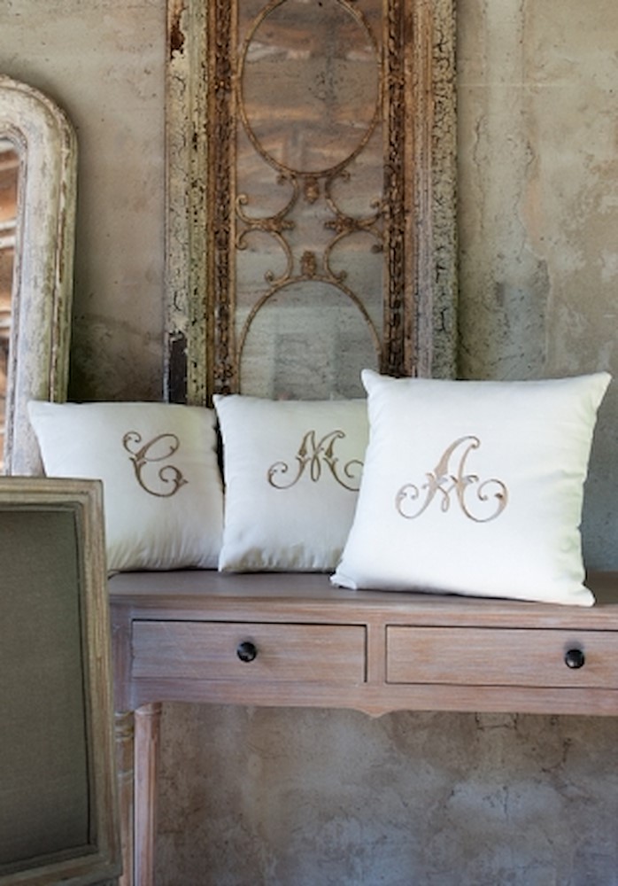 Cuscino Panama Cifra "b" Blanc Mariclò Ref. A22537