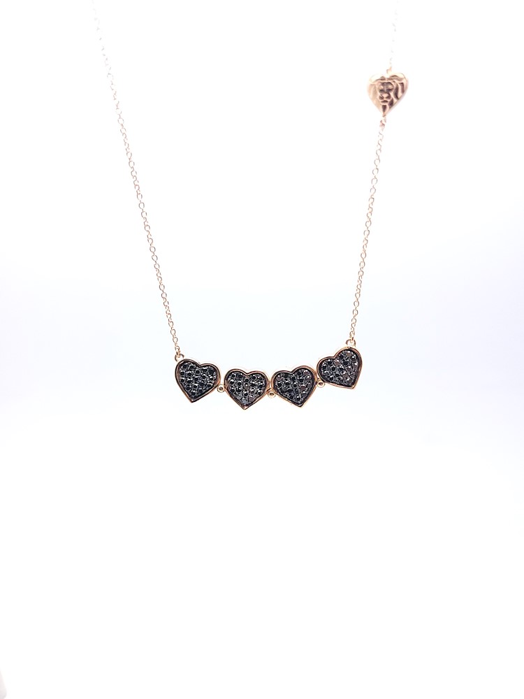 Love & Luck Girocollo Diamanti Neri