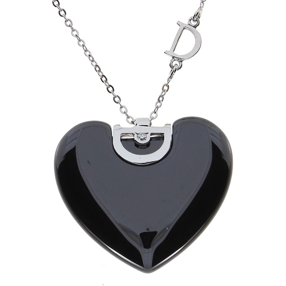 Damiani Collana D-icon Cuore In Ceramica Nera Ref. 20062853