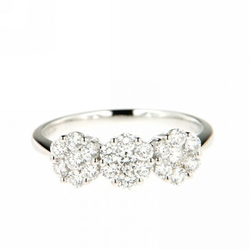 Giorgio Visconti Anello Pavè Di Diamanti 0.58 Kt