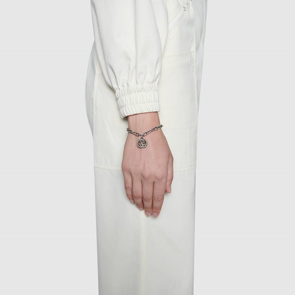 Gucci Bracciale Interlocking Gg Pendente