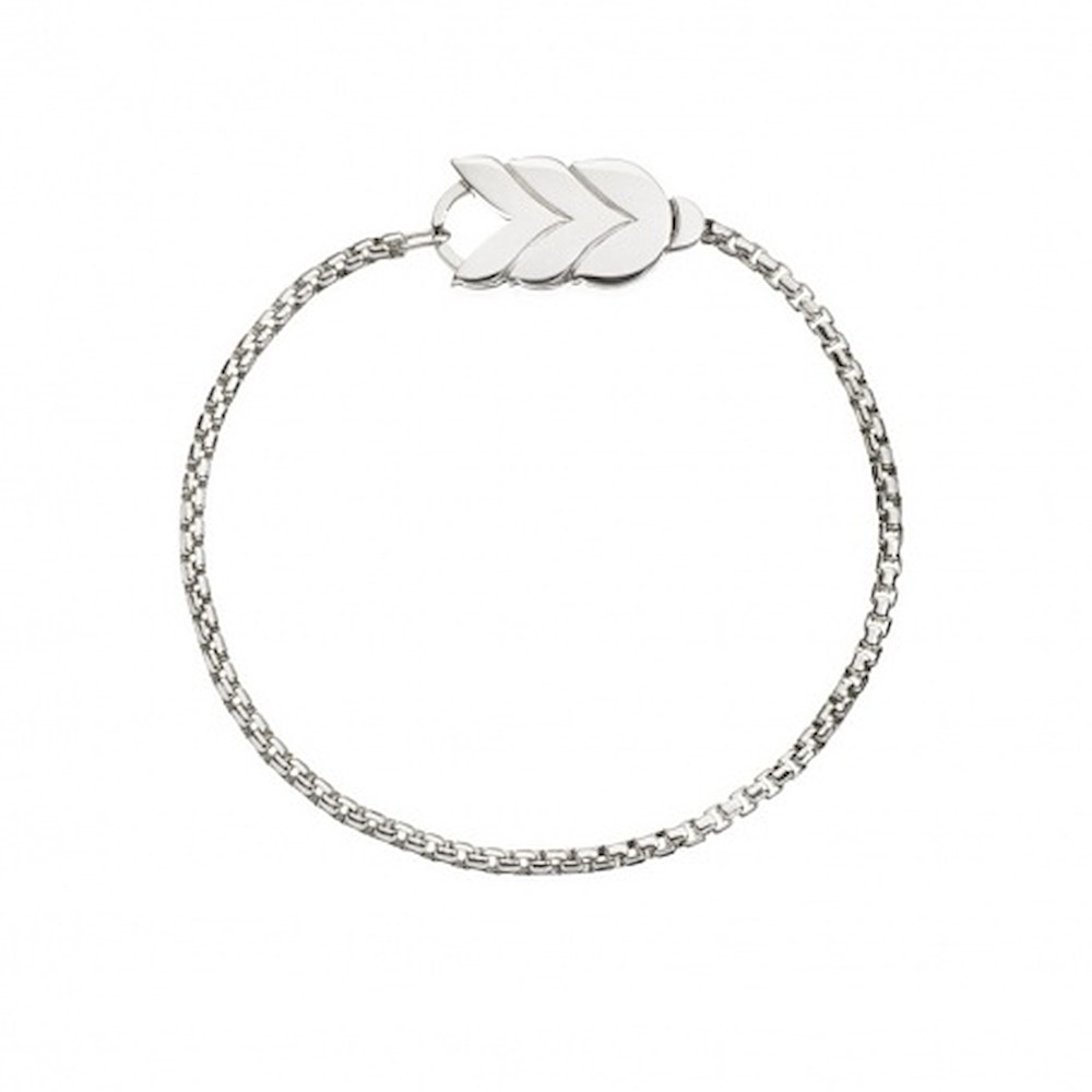 Bracciale Spiga Grande Queriot In Argento 19.5 Cm Ref. B18ASPG-19.5