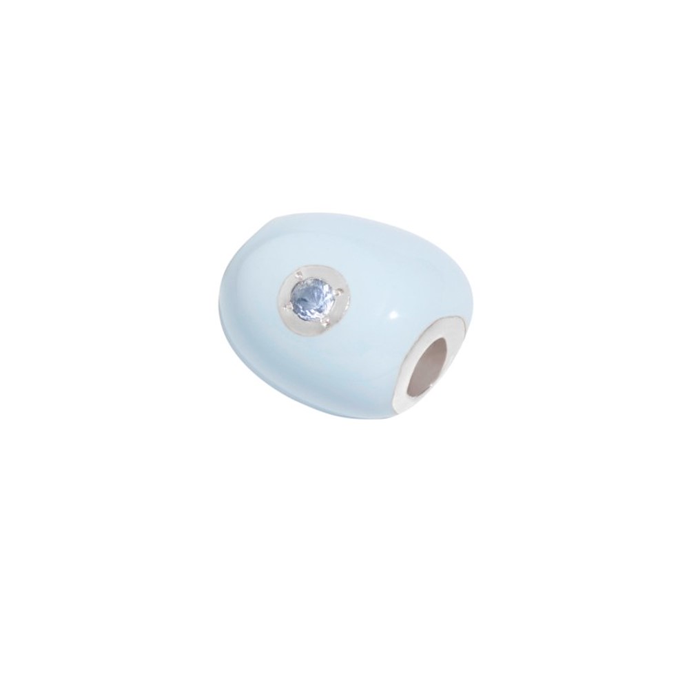 Queriot Sasso Grande Smaltato Celeste Con Zaffiro Azzurro Ref. SASA00LARBRZ
