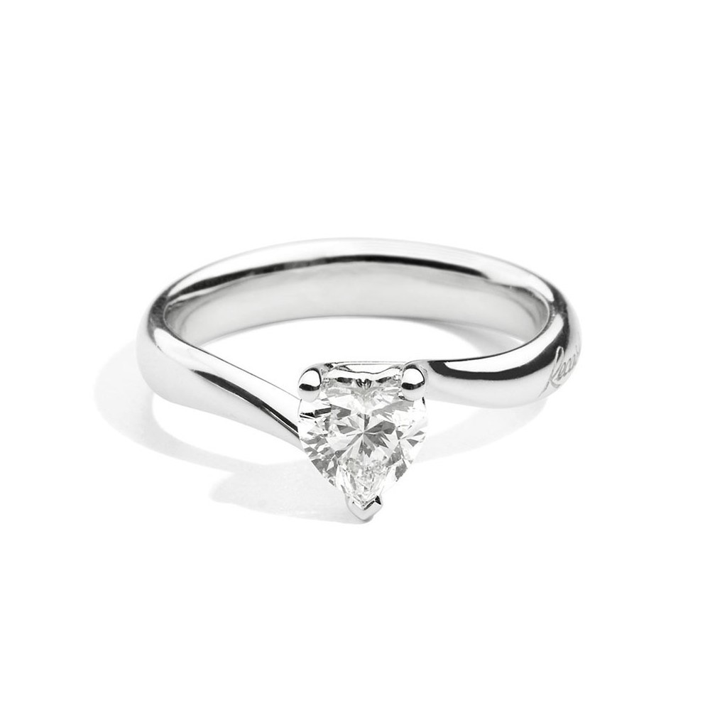 Recarlo Anello Solitario Anniversary Love Taglio Cuore 0.35 Kt R67so001/035-13 Ref. R67SO001/035-13