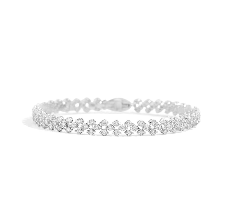 Recarlo Bracciale Faceround Tre File Ref. B66FA015/145-17