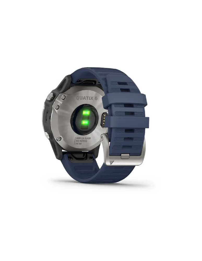 Garmin Quatix 6 Gray Cinturino Silicone Smartwatch Gps
