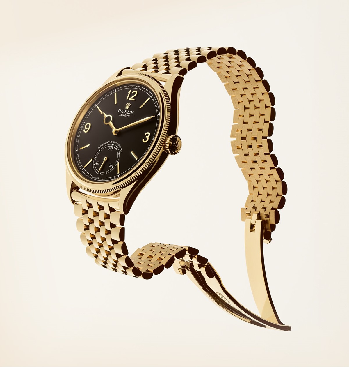 Rolex Perpetual 1908
Cutting-edge classicism