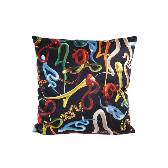 Seletti Cushion Snakes with Polyester Padding 50x50