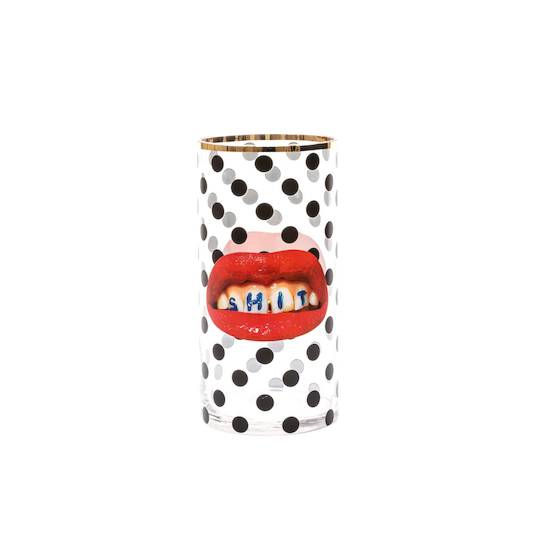 Seletti Glass Vase Shit Pois Cylindrical medium