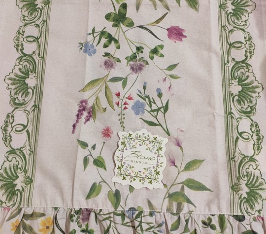 Blanc Mariclò Foglie Tablecloth