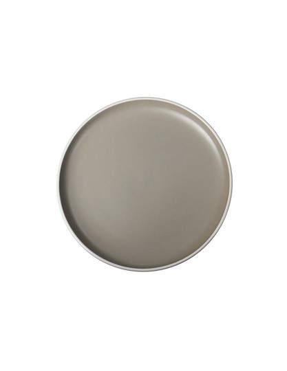 Brandani Flat Plate Fusion Tortora Stoneware