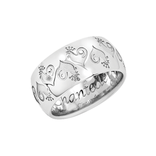 Chantecler Et Voilà Logo Silver Ring