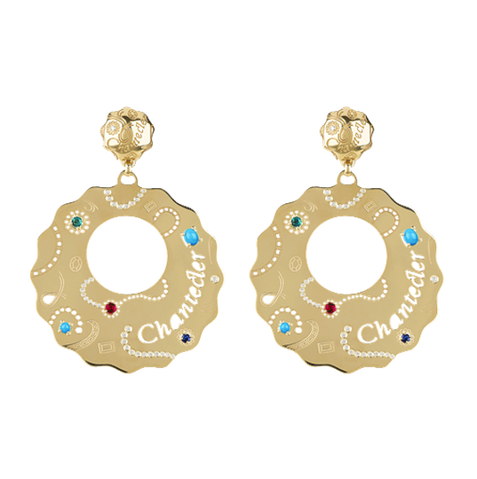 Chantecler Suamèm Maxi Earrings in Yellow Gold
