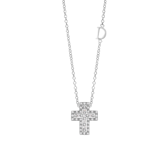 Damiani Belle Epoque Collierino Croce Brillanti