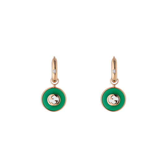 Gucci Interloking Orecchini a Cerchio 18k
