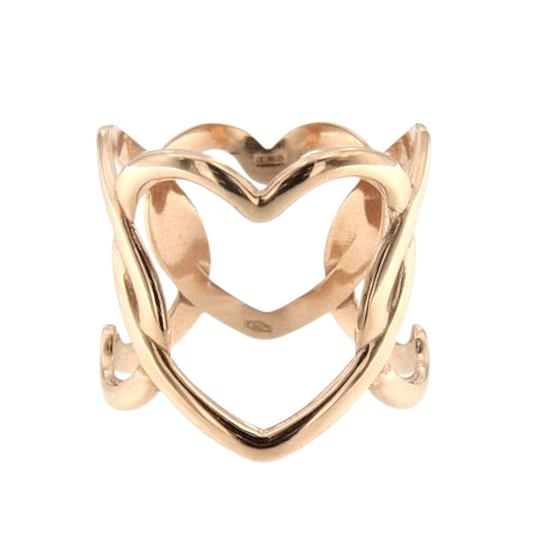 Marco Gerbella Anello Cuori A Giro Oro Rosa