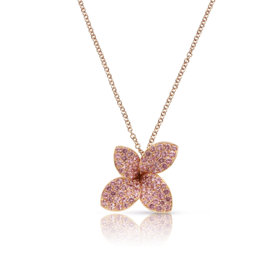 Pasquale Bruni Giardini Segreti Collana Foglia Oro Rosso