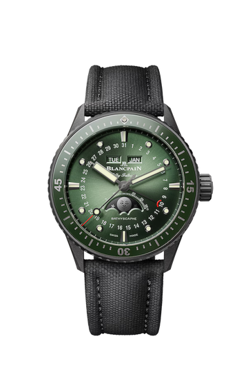 BlancPain Fifty Fathoms Bathyscaphe Quantième Complet Phases de Lune