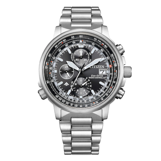 Citizen Radiocontrollato Crono Pilot Acciaio 41mm