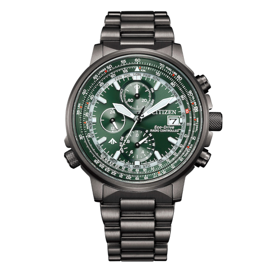 Citizen Radiocontrollato Crono Pilot Acciaio 41mm