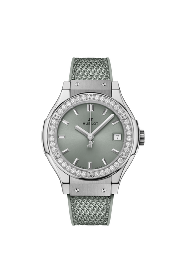 Hublot Classic Fusion Titanium Sage Green Diamonds