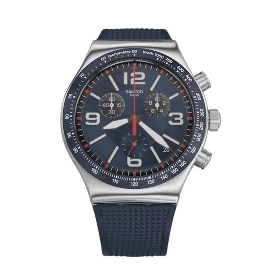 Swatch Irony Blue Grid