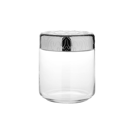 Alessi Barattolo Dressed In Vetro Con Tappo Ermetico Decorato A Rilievo