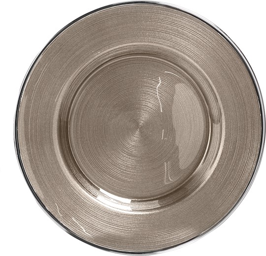 Argenesi Piatto Vetro Color Sabbia