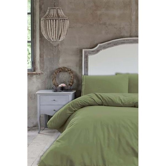 Blanc Mariclò Parure Copripiumino Matrimoniale Verde