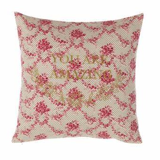 Blanc Mariclò Cuscino Ricamato