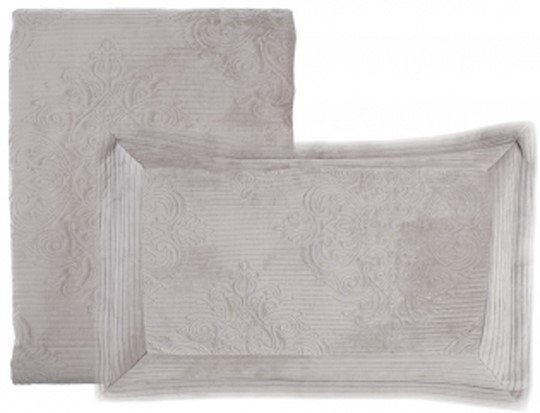 Set Boutis 1p E 1/2 Con 2 Copriguanciale Grigio Blanc Mariclò