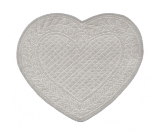 Set Americano A Cuore Avorio Blanc Mariclò