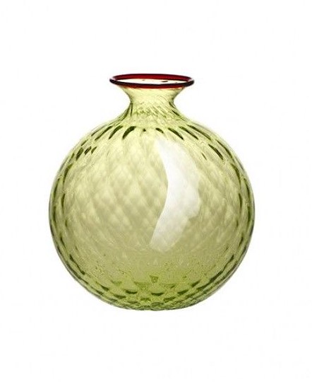 Venini Vaso Monofiore Bamboo Filo Rosso