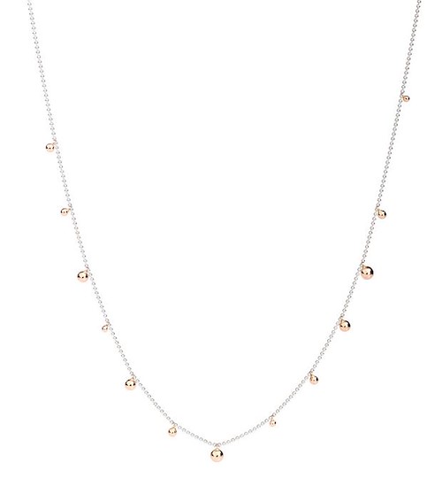 Dodo Collana Bollicine Argento Ed Oro Rosa