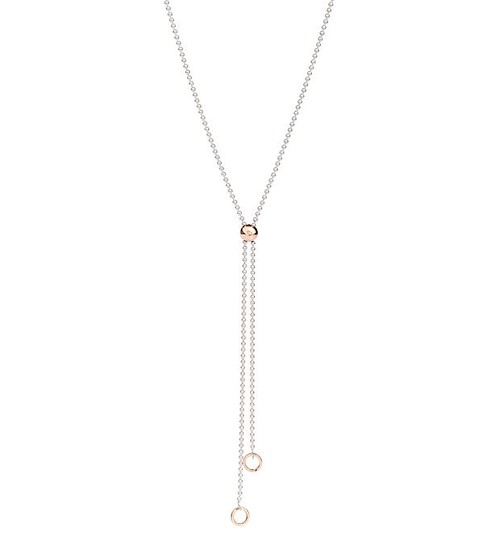 Dodo Collana Bollicine In Argento Con Pepita Scorrevole