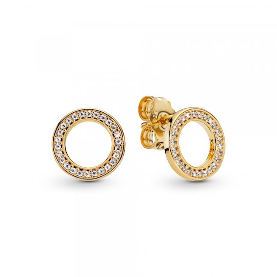 Orecchini A Lobo Cerchio Scintillante