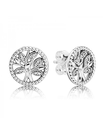 Orecchini A Lobo Albero Della Famiglia Scintillante