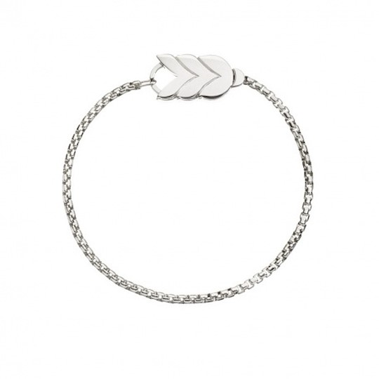 Bracciale Spiga Grande Queriot In Argento 19.5 Cm