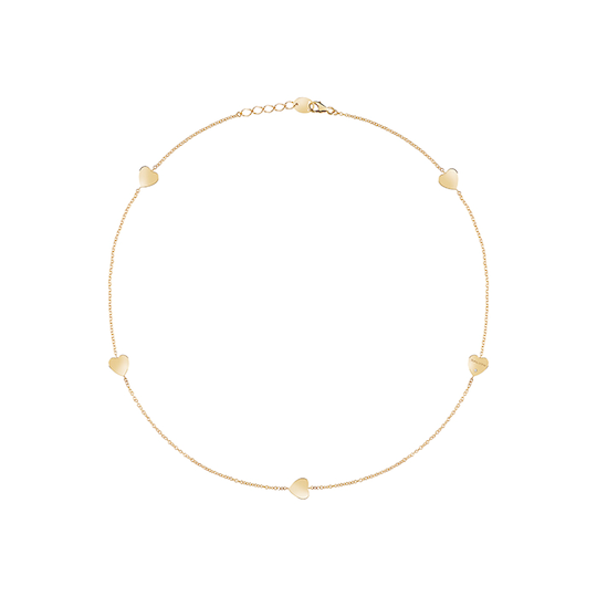 Salvini Girocollo Oro Rosa Con Cuori