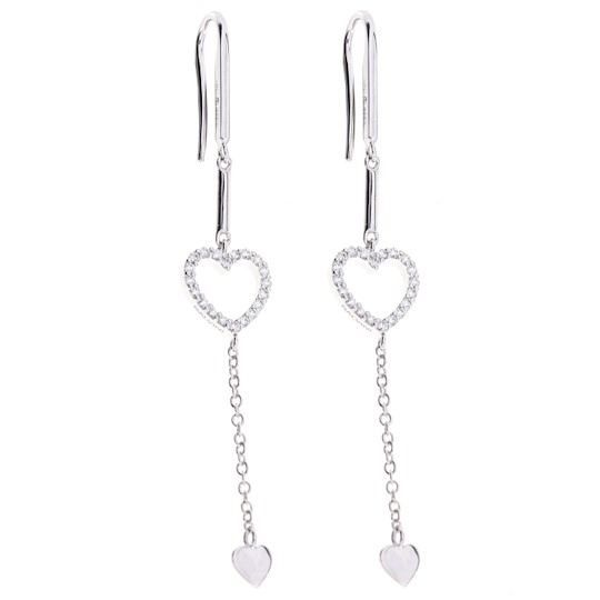 Salvini Orecchini Pendenti Cuore Di Brillanti