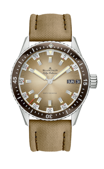 Blancpain Fifty Fathoms Bathyscaphe Day Date Desert Edition