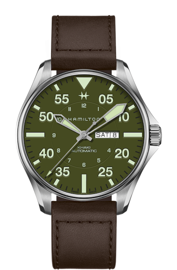 Hamilton Khaki Pilot Schott NYC