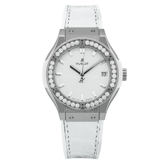 Hublot Classic Fusion Titatium White Diamonds