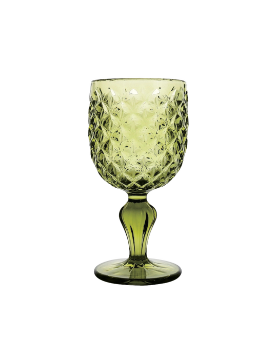 Brandani Scudo Calice Verde Vetro Set 6 Pz